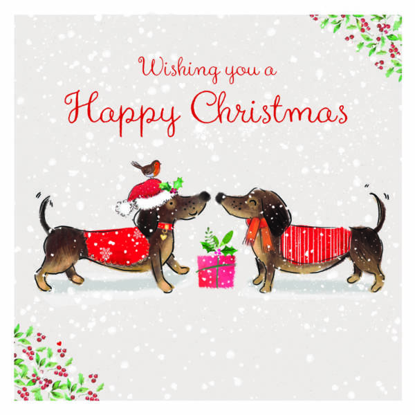 Dachshund Couple - Christmas cards (pack of ten)